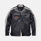 Harley Davidson Command Mens Motorcycle Mid-Weight Leather Jacket