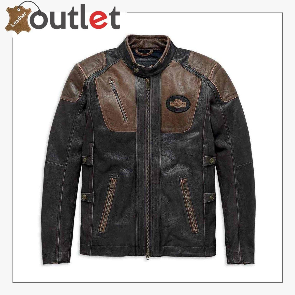 Harley-Davidson Men's Triple Vent System Trostel Leather Jacket