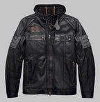 Harley Davidson Bridgeport 3-in-1 Leather Jacket with Hoodie