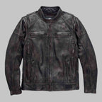Harley Davidson Dauntless Convertible Leather Motorcycle Jacket for Men