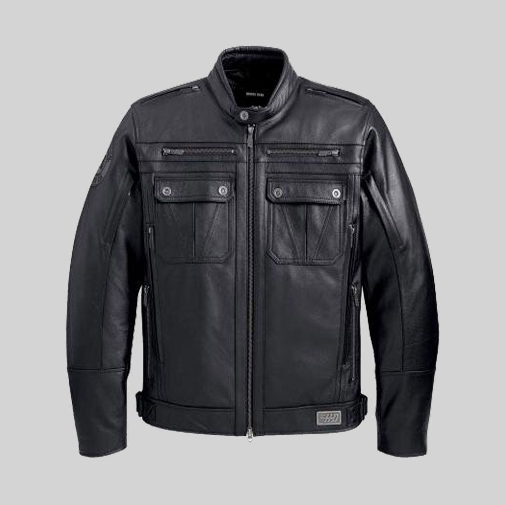 Harley-Davidson Men's Crossroad Black Leather Jacket