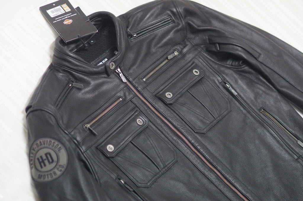 Harley-Davidson Men's Crossroad Black Leather Jacket