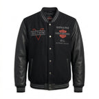 Harley-Davidson V-Twin Varsity Leather Jacket for Men
