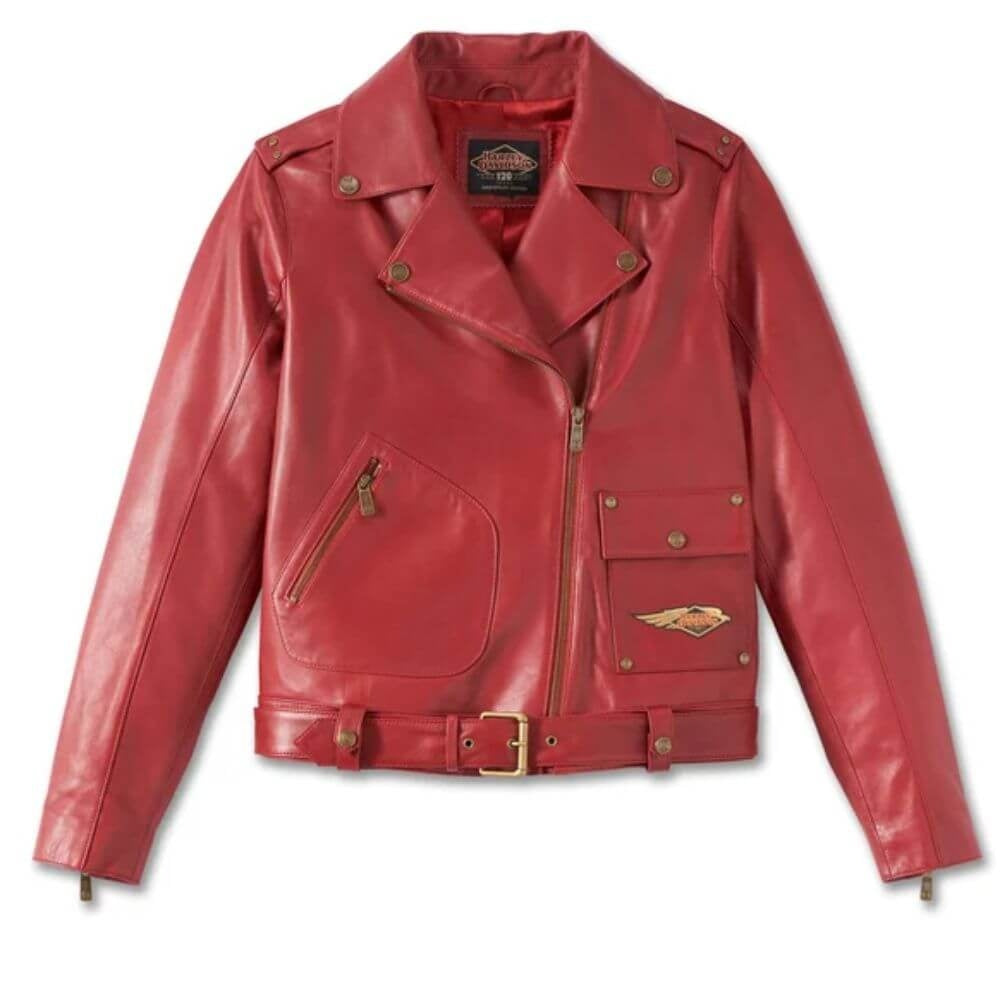 Harley-Davidson Women's 120th Anniversary Classic Biker Leather Jacket