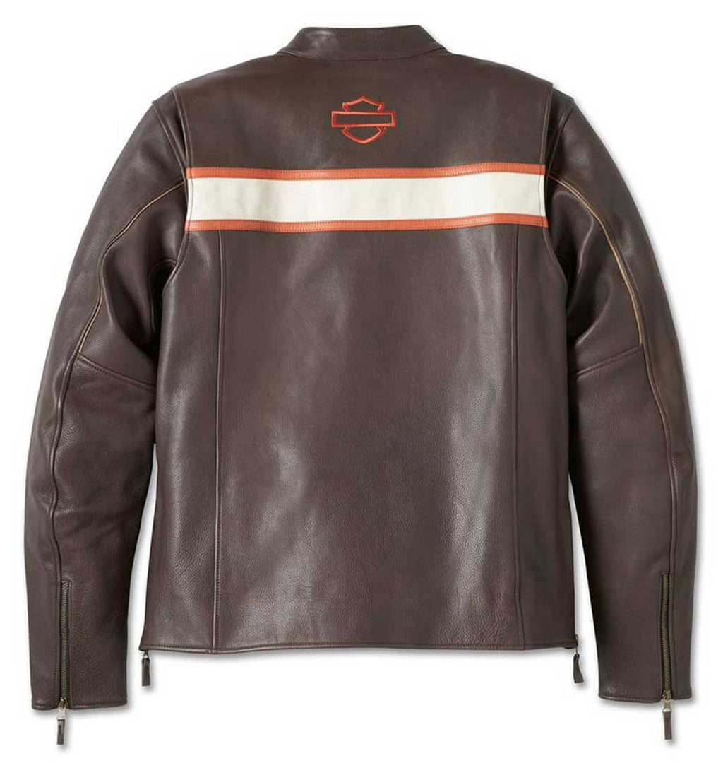 Harley-Davidson Men’s Victory Lane II Leather Jacket – Java Brown