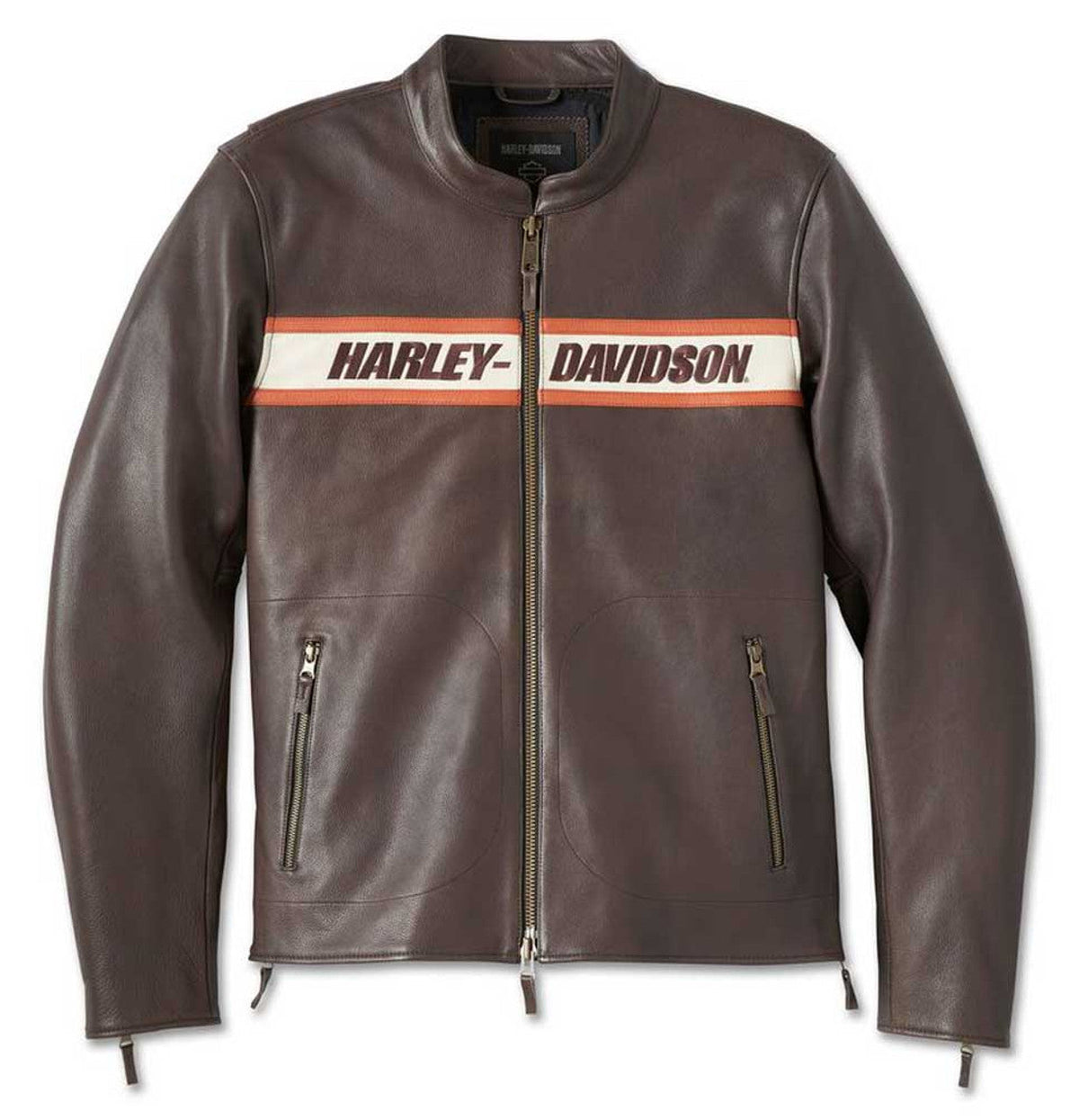 Harley-Davidson Men’s Victory Lane II Leather Jacket – Java Brown