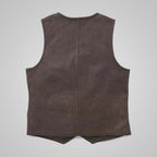 Harley Bremen Leather Vest for Men – Premium Cowhide Motorcycle Vest