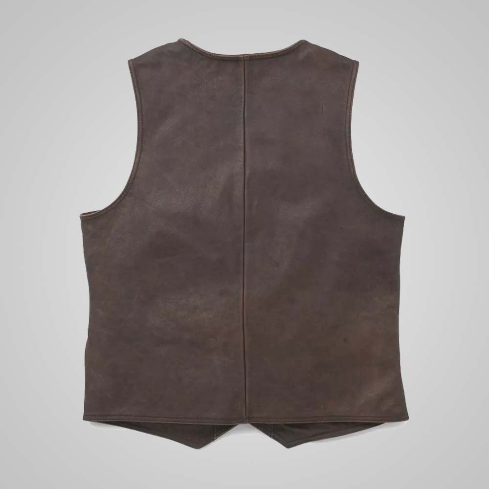 Harley Bremen Leather Vest for Men – Premium Cowhide Motorcycle Vest