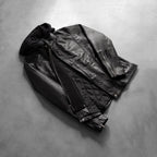 [FS] Highschool Black Hooded Leather Jacket