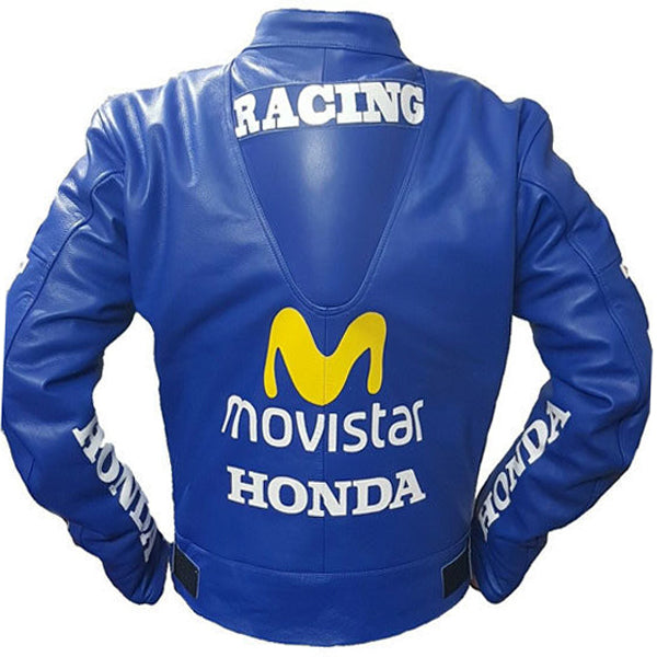 Honda Repsol Cx Cowhide Motorbike Leather Jacket