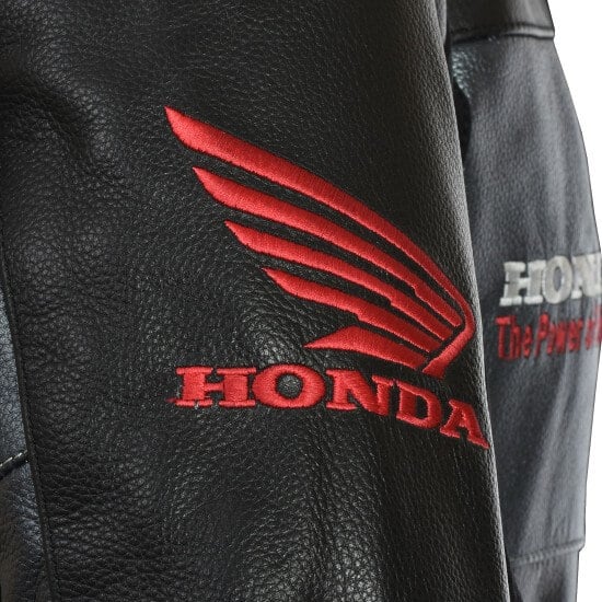Honda Racing Motorcycle Riding Gear Cowhide Leather Biker Jacket