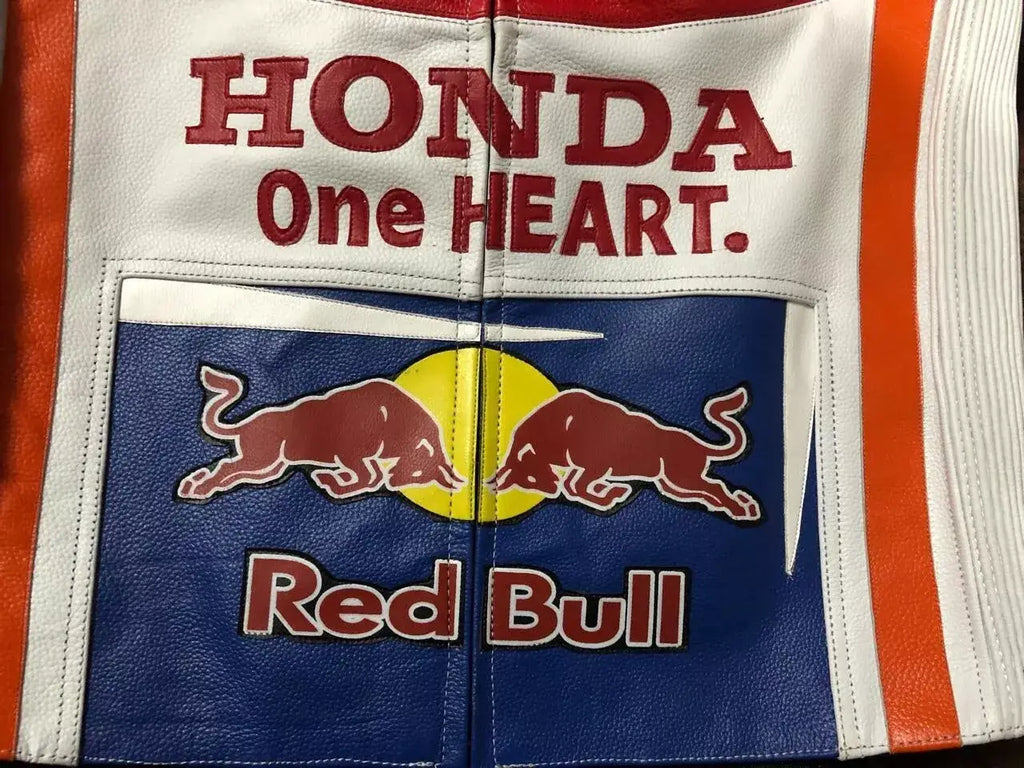 Honda Repsol Motorbike Racing CE Armored Genuine Cowhide Leather Biker Jacket