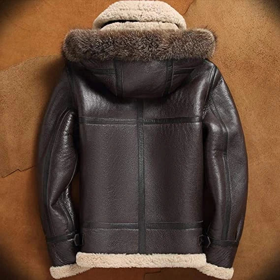 Sheepskin B3 Flight Aviator Bomber Jacket