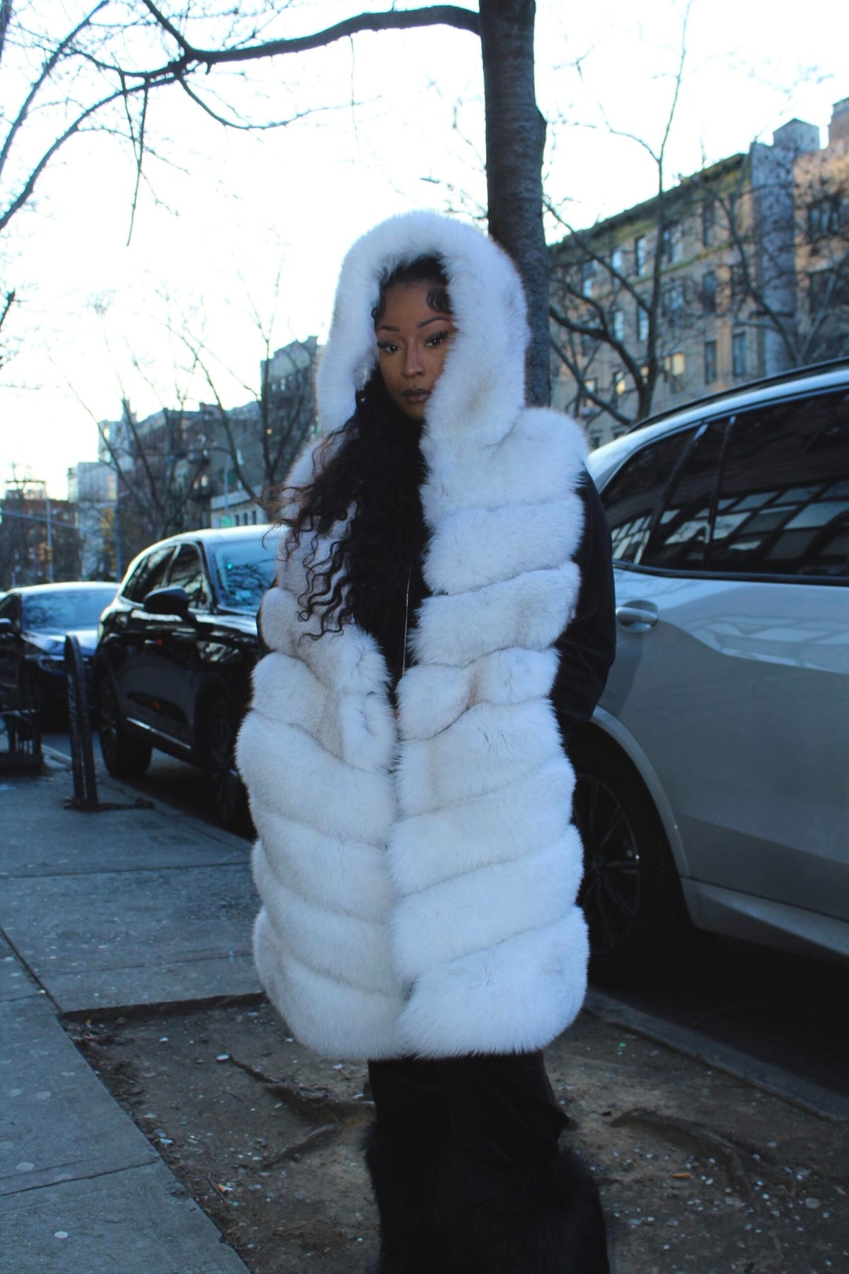 3/4 Fox Vest with Hood