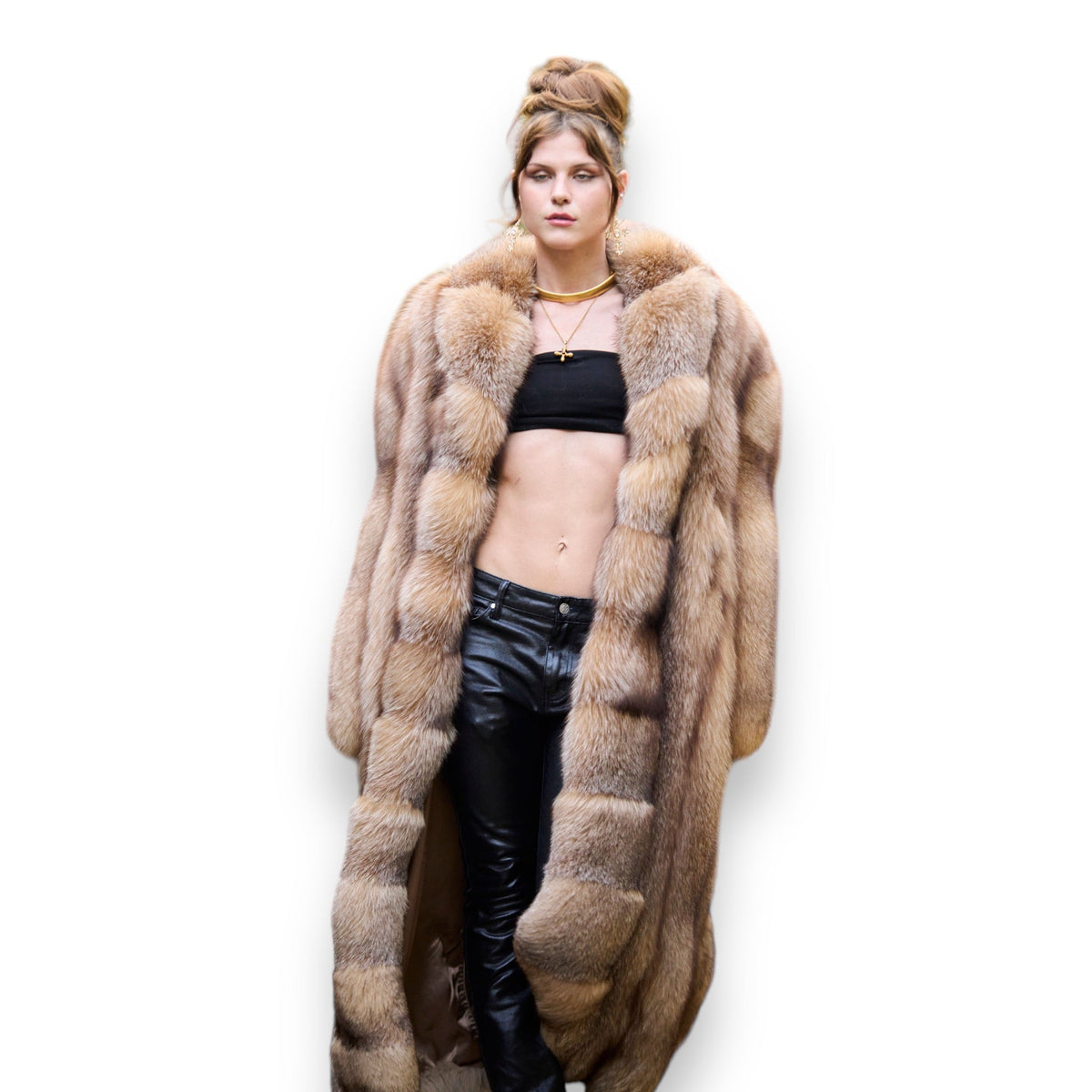 Full Length Full Skin Fox Coat