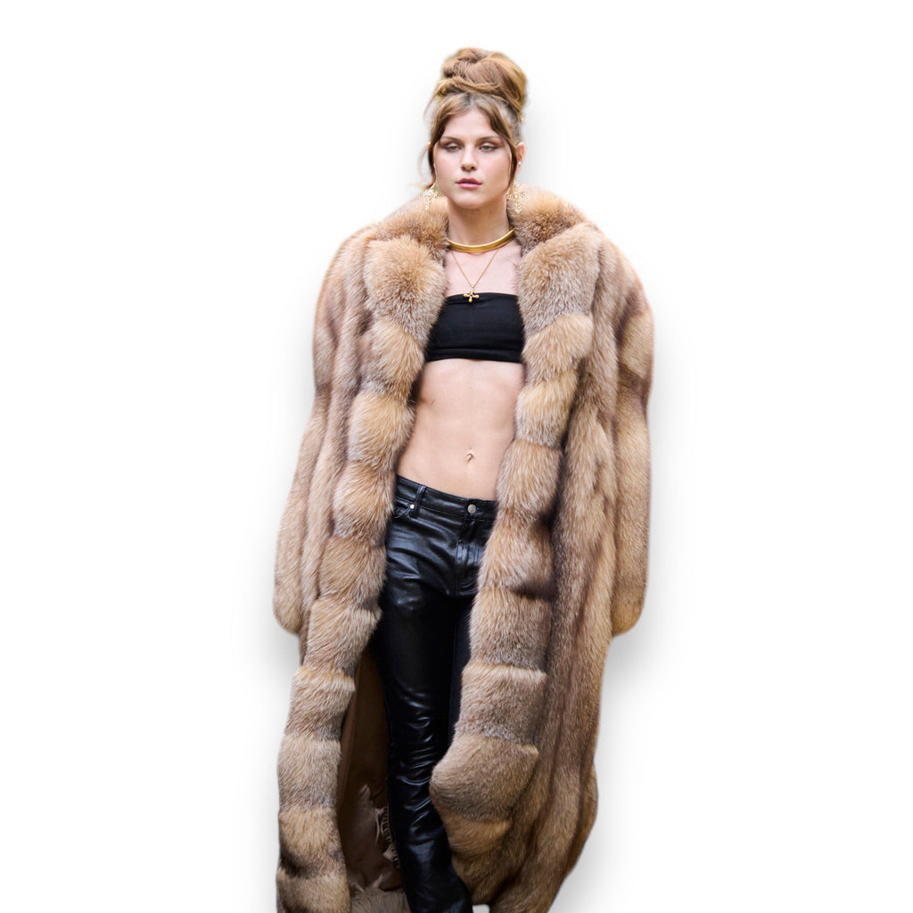 Women's Full Length Full Skin Fox Coat