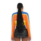 Cropped Leather Moto Jacket