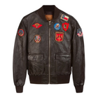 Top Gun® Women's Vegan Leather Bomber Jacket