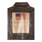 Top Gun® Official Signature Series Leather Jacket With Removable Mouton Collar