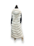 Full Length Fox Vest with Hood
