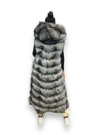 Full Length Fox Vest with Hood