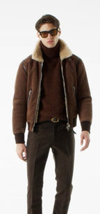 Custom Jordanguske Mocha Suede Jacket
