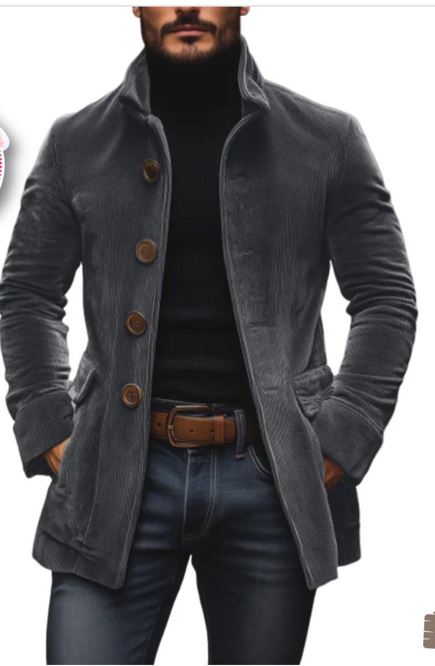 Custom Mohammad Ejaz Corduroy Fabric Jacket