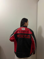 Ferrari Leather Racing Jacket - Black & Red