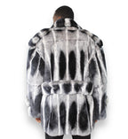 3/4 Rex Rabbit Double Breasted Coat