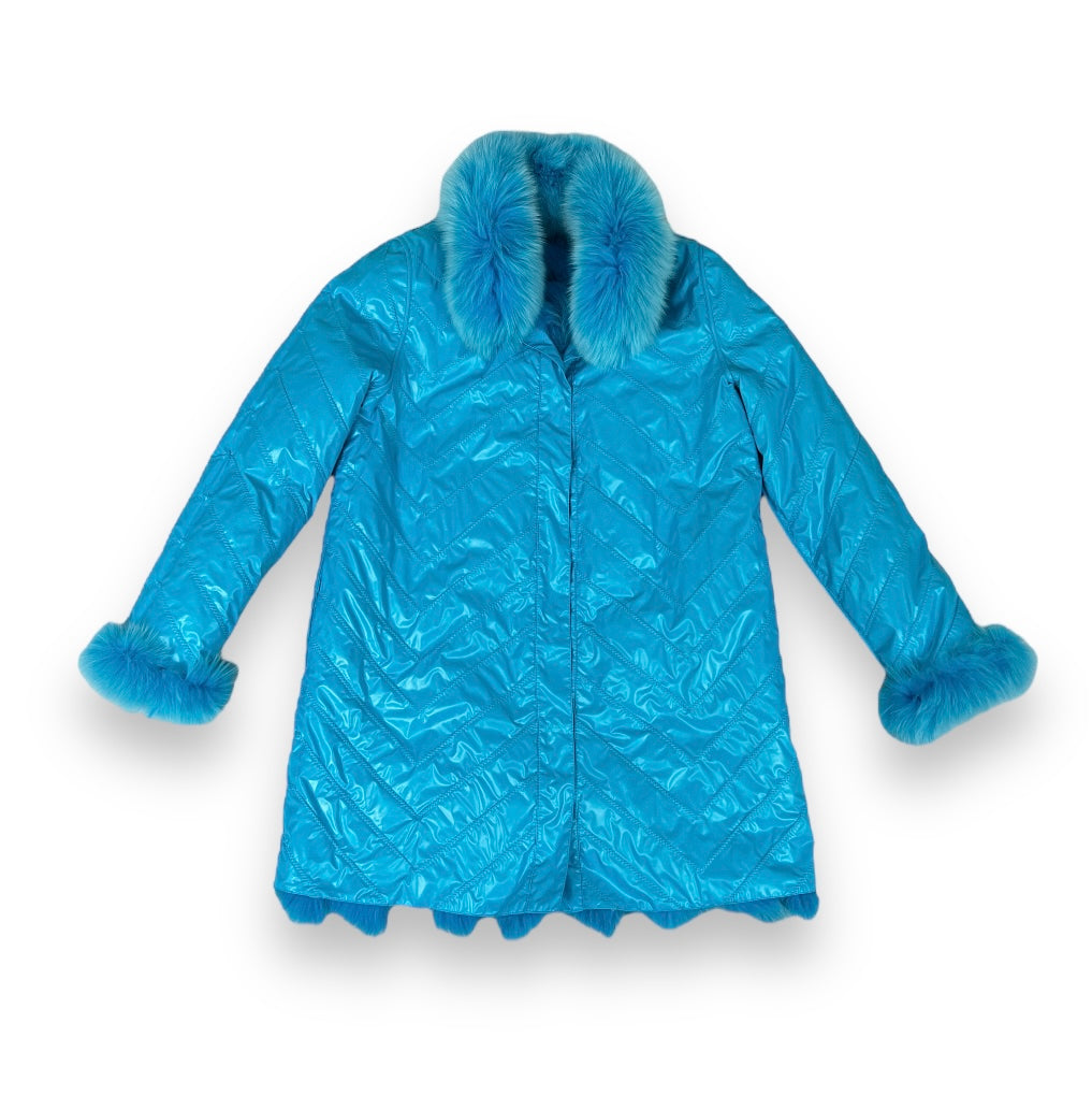 Double Sided Fur/Rain Coat