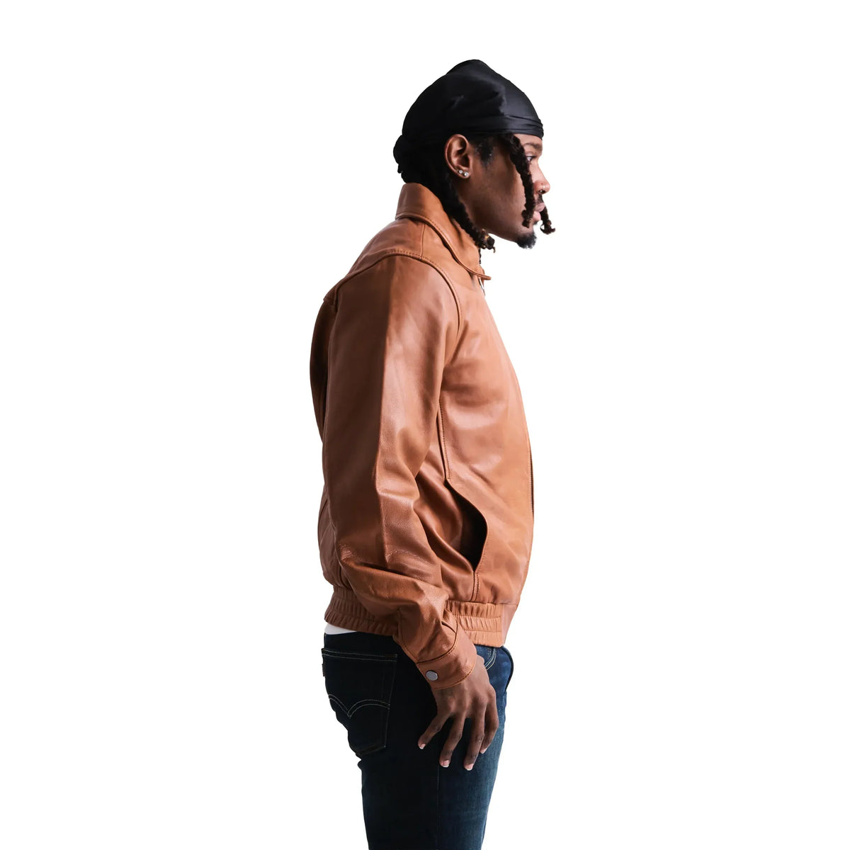Classic Leather Bomber Jacket