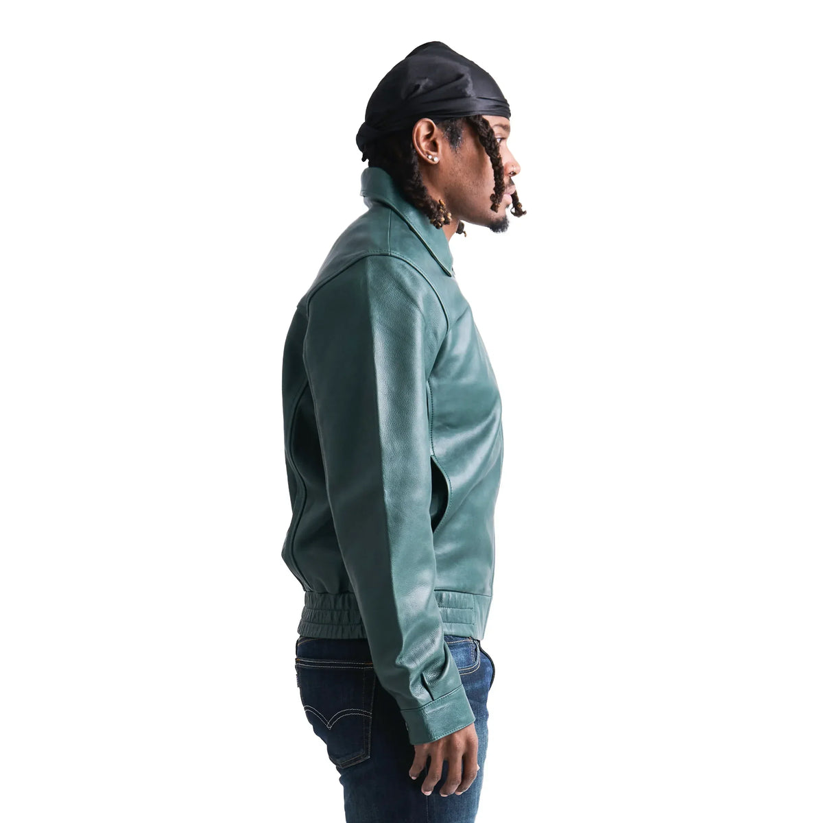 Classic Leather Bomber Jacket