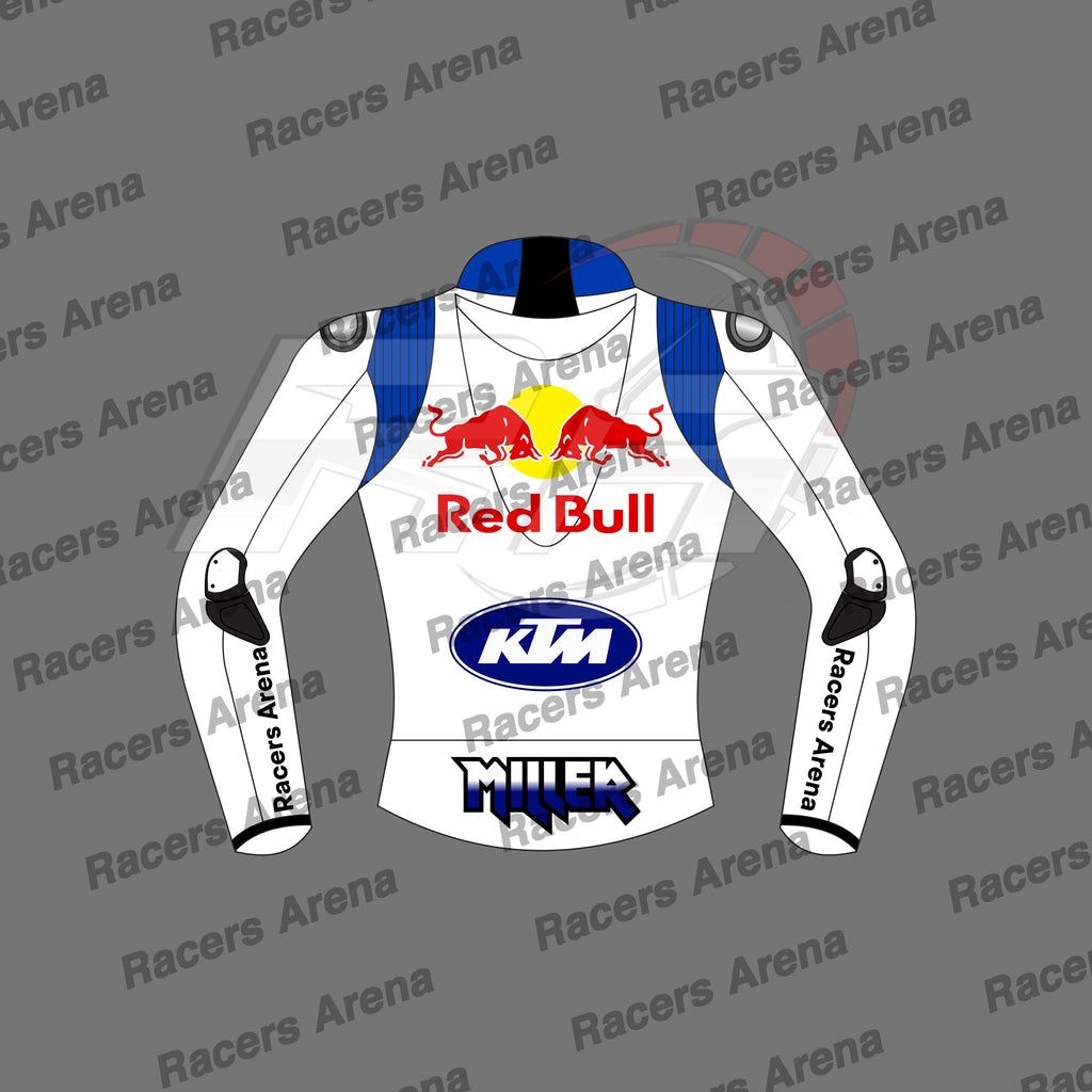 Jack Miller KTM White British GP 2024 Biker Leather Jacket