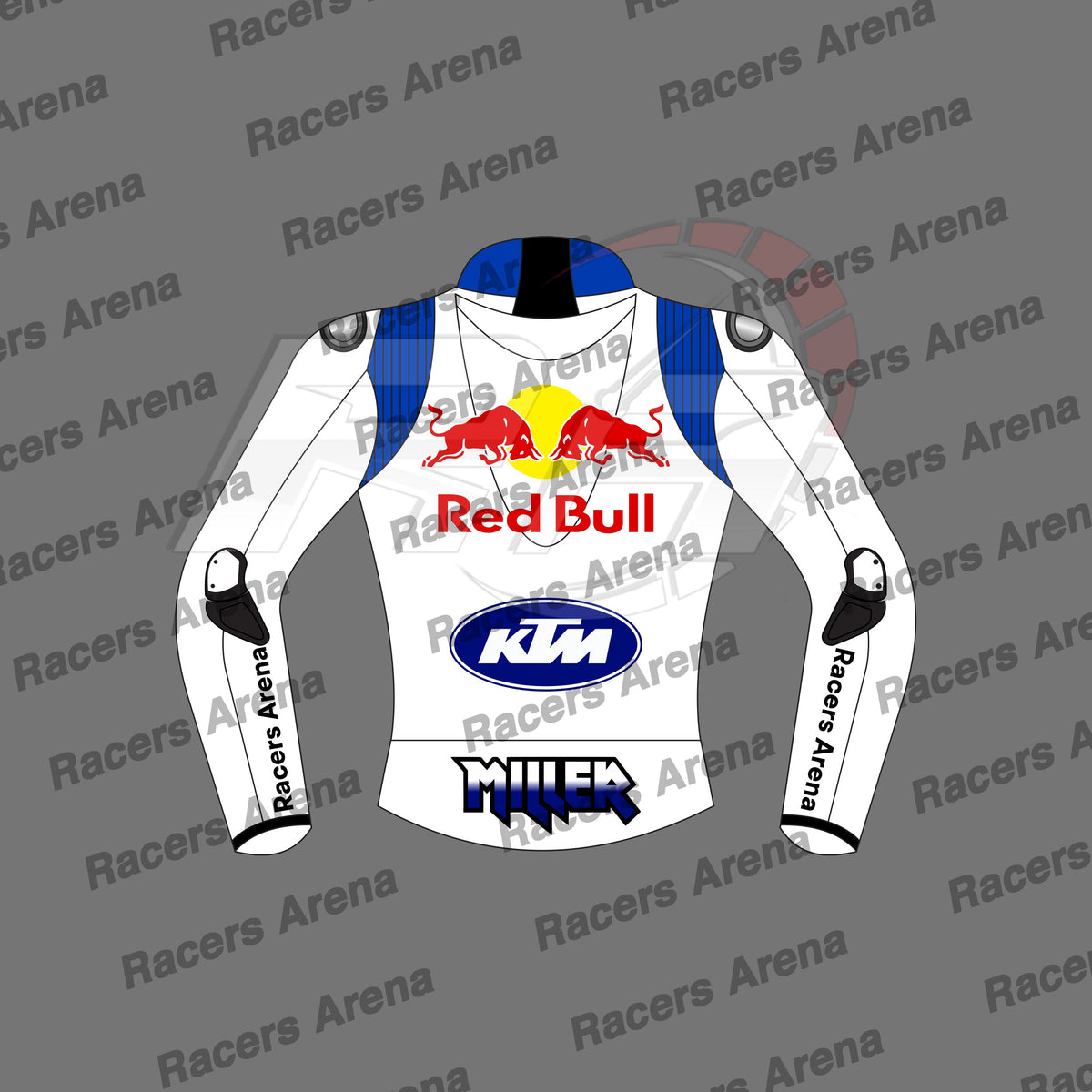 Jack Miller KTM White British GP 2024 Biker Leather Jacket