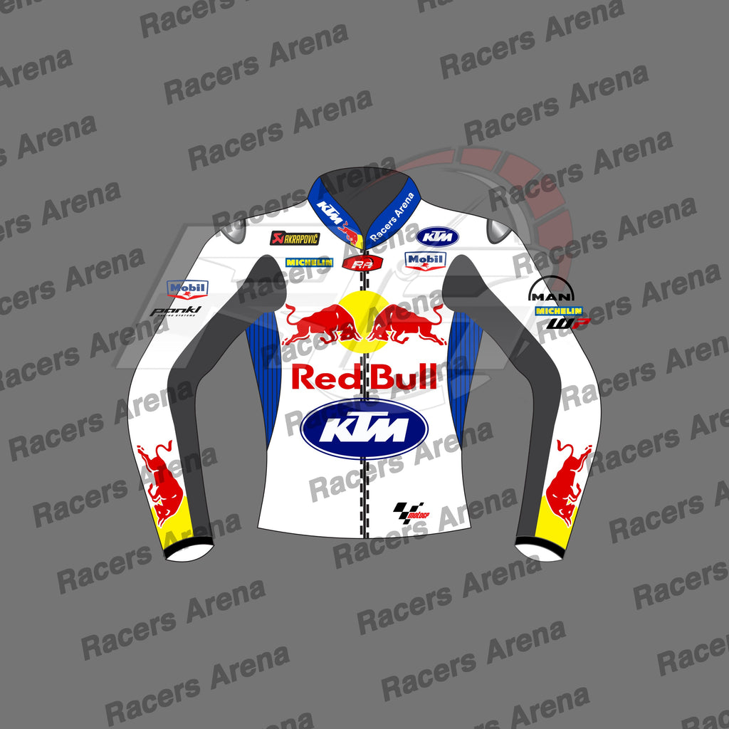 Jack Miller KTM White British GP 2024 Biker Leather Jacket