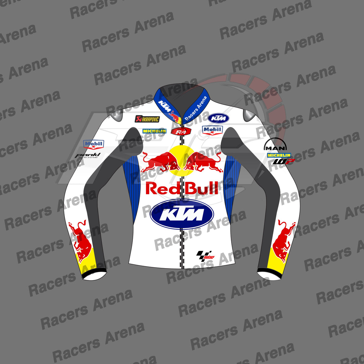 Jack Miller KTM White British GP 2024 Biker Leather Jacket