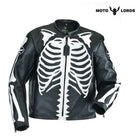 Plus Size Bones Flat Track Leather Jacket  Handmade