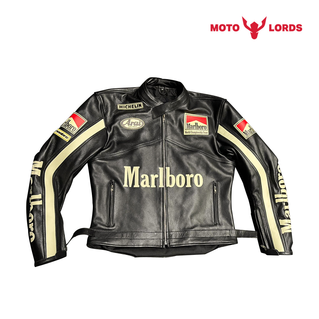 Plus Size Marlboro Leather jacket Causal and Motorcycle For Men