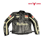 Marlboro Leather jacket Causal and Motorcycle For Men