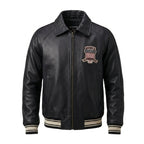 Distressed Leather Moto Jacket – Vintage Heritage Edition