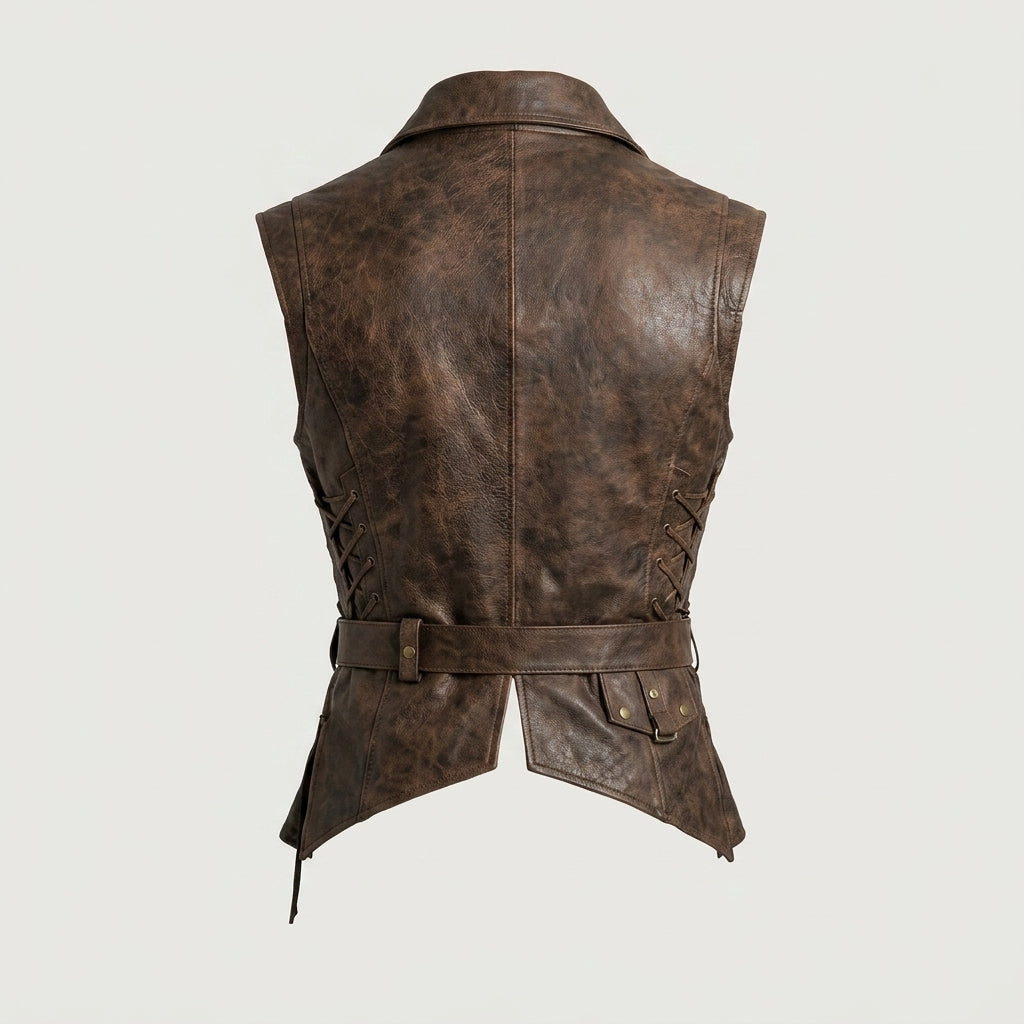 Captain Jack Sparrow Leather Vest – Pirate Steampunk Renaissance Waistcoat