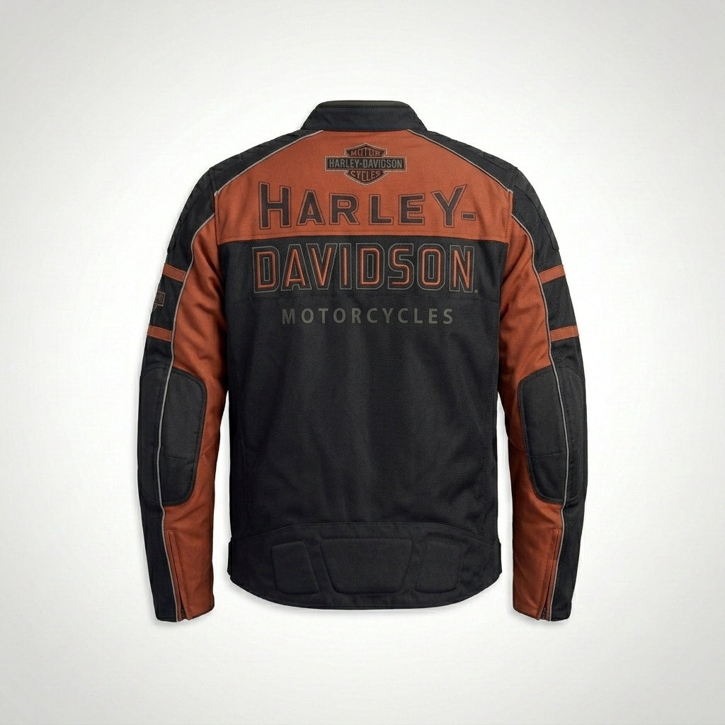 Men’s Gastone Colorblocked Riding Jacket – Harley Style Motorcycle Jacket