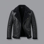 B3 Shearling Leather Jacket _ Men's Flying Jacket