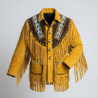 Authentic Men's Native American Western Leather Jacket