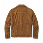 Men’s Heritage Suede Cowboy Jacket – Western Style Leather Trucker Coat