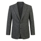 Men’s Gray Herringbone Wool Blazer – Classic Tailored Waverly Sport Coat