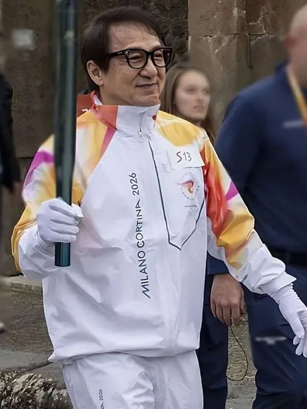 Milano Cortina 2026 Jackie Chan Flame Jacket