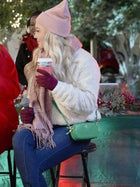 Jessy Schram A Nashville Christmas Carol Vivian Sherpa Jacket