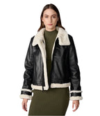 Womens Oaklynn Brown Leather Jacket