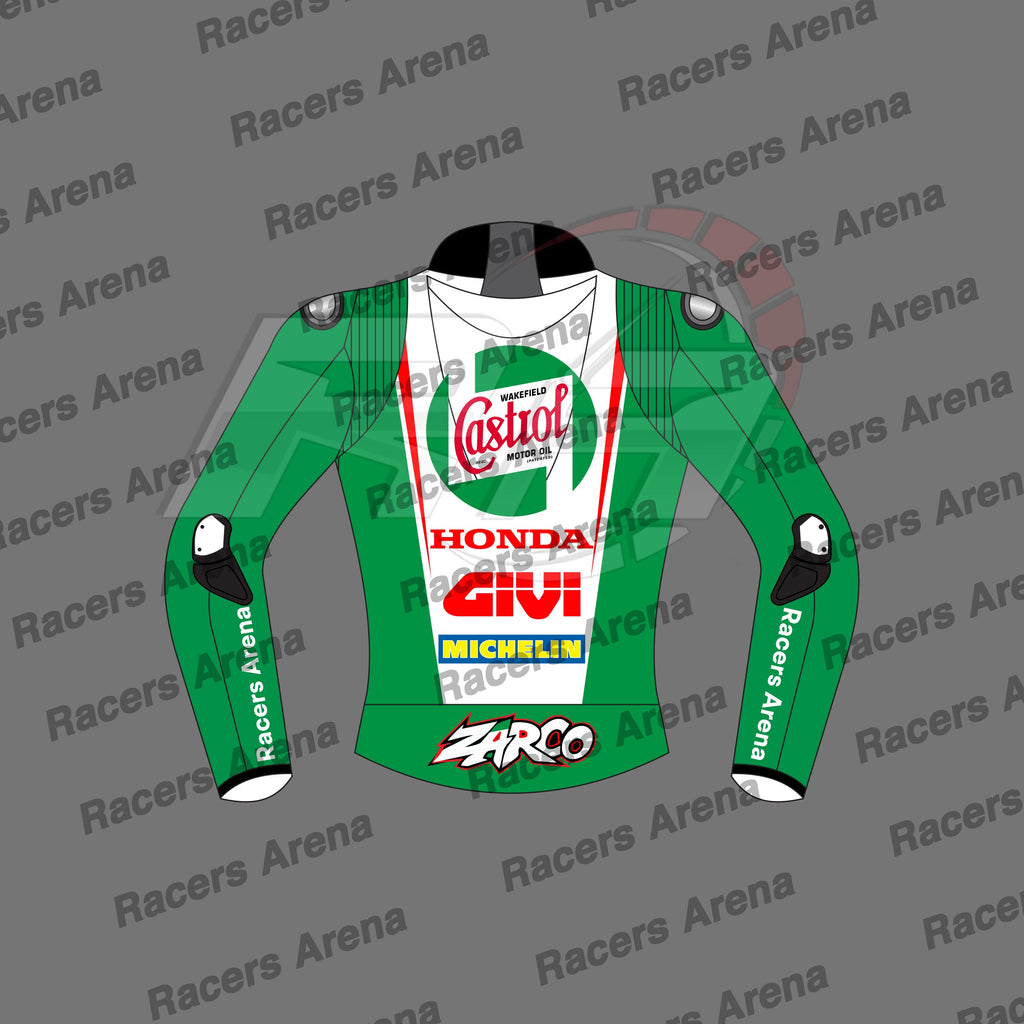 Johann Zarco Castrol Honda British GP 2024 Race Leather Jacket